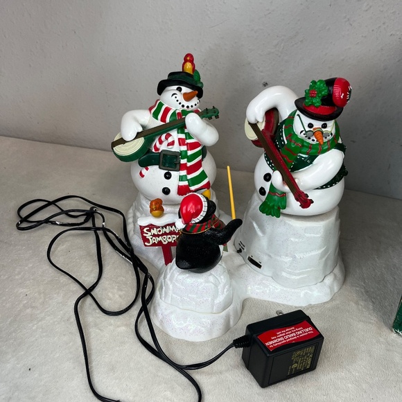 Mr. Christmas Dueling Banjo Snowmen Plays 20 Christmas Carols Working - Picture 3 of 14